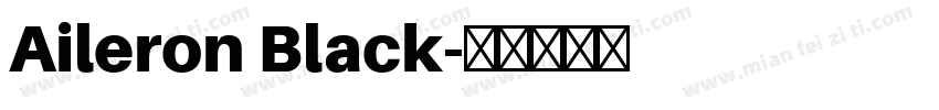 Aileron Black字体转换